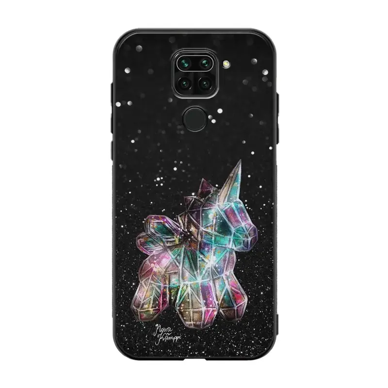 Xiaomi Redmi Note 9 unicorn suojakuoret - Valkoinen - Noora Kämppi