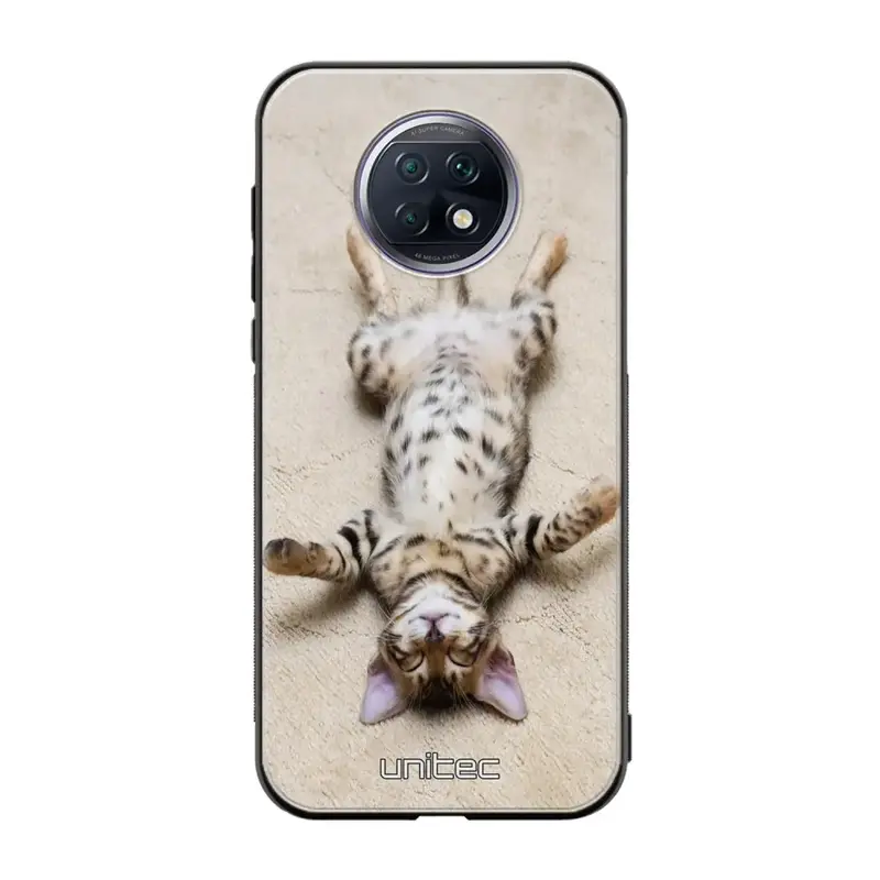 Xiaomi Redmi Note 9T kissa suojakuoret - Relaxing Cat