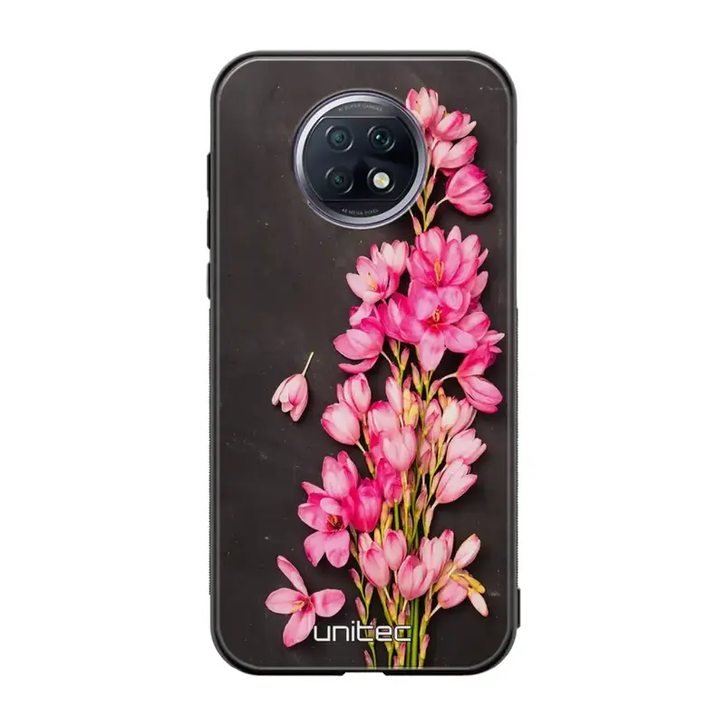 Xiaomi Redmi Note 9T kukka suojakuoret - Pink Flowers