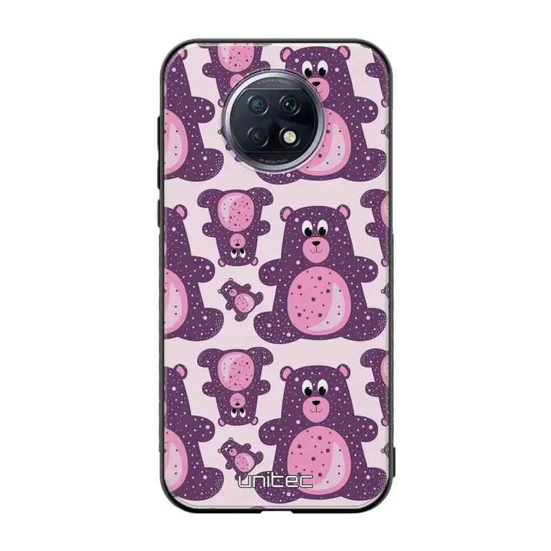 Xiaomi Redmi Note 9T suojakuoret - Purple Teddy Bear