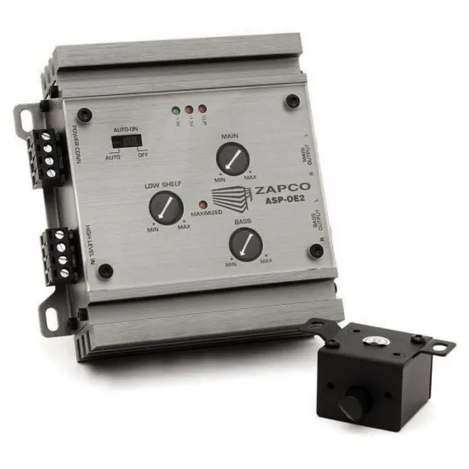 Zapco ASP-OE2 OEM-sovitin - 2 tuloa, 4 lähtöä, 9,5 V RMS